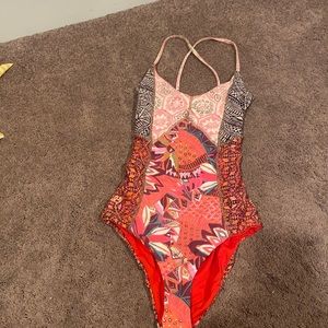 Reversible, one piece swimsuit